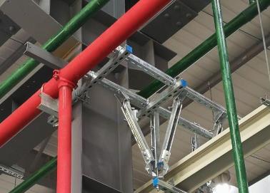 龙凤该抗震支架的整体式支吊架结构协调性好